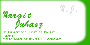 margit juhasz business card